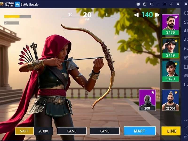 Archero Battle Royale gameplay screenshot showing character combat